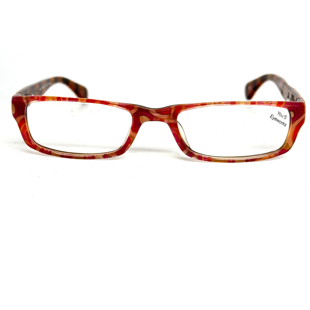 YOU'S Eyewear‎ mod.388 co.12b Eyeglasses Frames Brown orange 49-18mm H14874